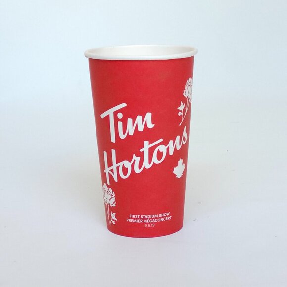 SHAWN MENDES TIM HORTONS FIRST STADIUM CONCERT PAPER CUP Size Large LIMITED EDT - Picture 4 of 6